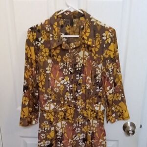 Floral Button-Up Dress